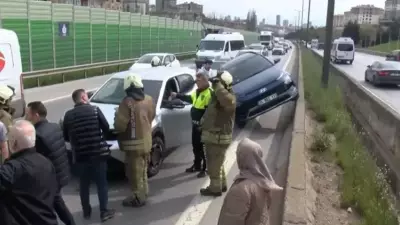 Kartal TEM Bağlantı Yolunda 6 Araçlık Zincirleme Kaza: Trafik Felç Oldu!