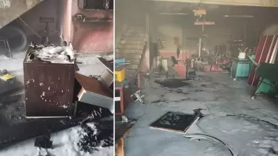 Kelkit'te sobaya tiner döken kişi ağır yaralandı