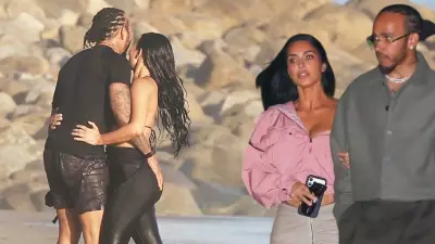 Kim Kardashian ve Lewis Hamilton Malibu'da Romantik Anlar Yaşadı