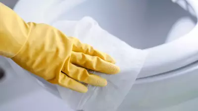 Klozetteki Taşlaşmış Kireci Kağıt Havluyla Sökün Atın