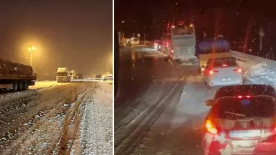 Kop Dağı Geçidi'nde Buzlanma Ulaşımı Aksattı, Sürücüler Zor Anlar Yaşadı