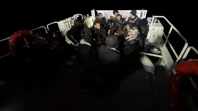 Kuşadası Açıklarında 19 Düzensiz Göçmen Lastik Botta Yakalandı