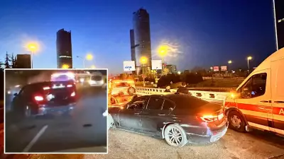 Maltepe D-100'de 4 araçlı zincirleme kaza: 1'i ağır 4 yaralı