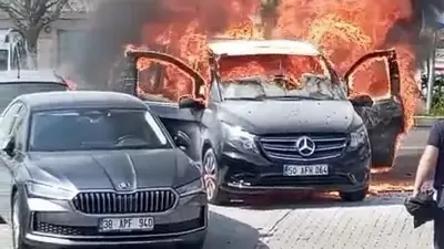 Nevşehir'de seyir halindeki araç alev aldı, 2 araca sıçradı