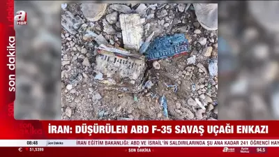 İran, ABD'nin F-35 Savaş Uçağını Düşürdüğünü İddia Etti: Enkaz Görüntüleri Yayınlandı