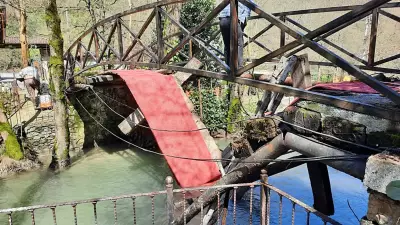 Sakarya'da Asma Köprü Çöktü: İki Kişi Yaralandı