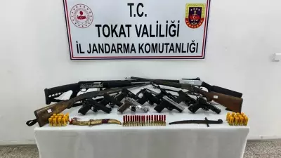 Tokat'ta silah kaçakçılığı operasyonu: 44 gözaltı