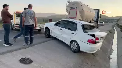 Yatağan-Milas Karayolu'nda Kaza: Otomobil Şarampole Yuvarlandı, 1 Yaralı