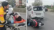Antalya'da Motosiklet Kazasında Kask Hayat Kurtardı: Sürücü Faciadan Döndü