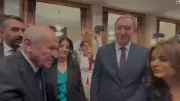 Bahçeli, TBMM resepsiyonunda DEM'lilerle kısa süre sohbet etti