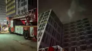 Bahçelievler'de İnşaat Halindeki 12 Katlı Binada Yangın Panığı Yaşandı