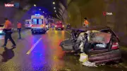 Bolu Dağı Tüneli'nde Feci Kaza: Tır Otomobile Arkadan Çarptı, 5 Kişi Yaralandı