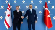Dışişleri Bakanı Fidan, KKTC Başbakanı Üstel ile Görüştü