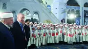 Erdoğan, hafızlık öğrencileriyle bir araya geldi