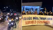 İHH'nin Araç Konvoyunda Filistin'e Destek Mesajları Yükseldi