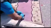 Samsun'da koli ve halı arasına gizlenmiş silahlar ele geçirildi
