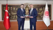 TFF Başkanı Hacıosmanoğlu, Milli Savunma Bakan Yardımcısı Ayhan'ı Ziyaret Etti