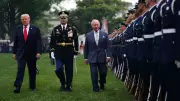 Trump, Kral Charles'ı Beyaz Saray'da resmi törenle karşıladı