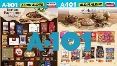 A101 14 Mayıs Perşembe Kurban Bayramı Fırsatları! Çikolata, Şeker ve Teknoloji Ürünleri