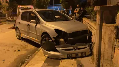 Aksaray'da 4 kat alkollü aday sürücü kaza yaptı, ehliyeti iptal