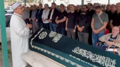 Alp Balkan'a gözyaşları içinde veda: Cenazede duygu dolu anlar