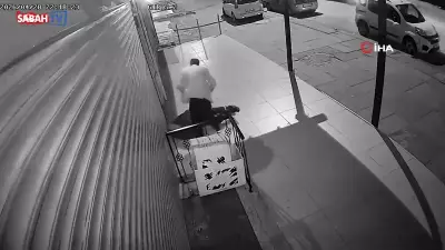 Ankara'da yaşlı adamı darp edip parasını gasp eden saldırgan kamerada