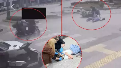 Antalya'da motosiklet bisiklete saplandı: Baba kızına yardım için acısını unuttu