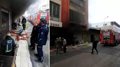 Antalya'da tekstil atölyesinde yangın: 1 saatlik müdahaleyle söndürüldü