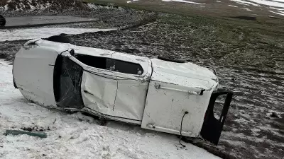 Ardahan'da askeri araç devrildi: 2 astsubay yaralandı