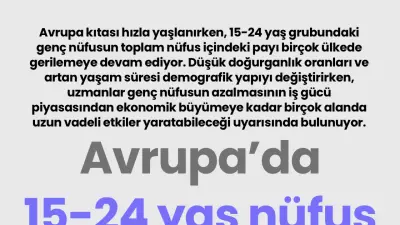 Avrupa'da 15-24 yaş nüfus alarm veriyor