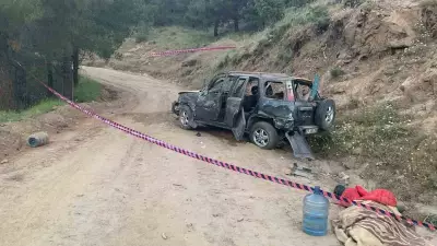Aydın'da cip uçuruma yuvarlandı: 1 ölü, 2 ağır yaralı