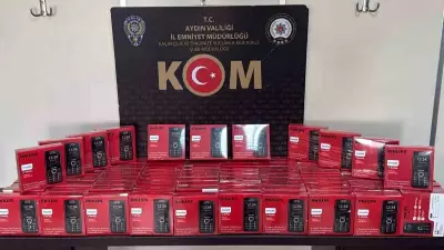 Aydın'da IMEI kaydı olmayan 100 cep telefonu ele geçirildi