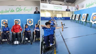Bağcılar'da engelli çocuklara okçuluk eğitimi başladı