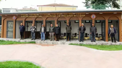 Bafra'da ayakkabı boyacılarına modern çarşı hizmete açıldı