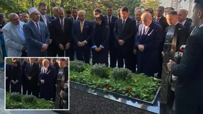 Bahçeli, Türkeş'in mezarını ziyaret etti