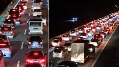 Bayram Dönüşünde Anadolu Otoyolu'nda Trafik Durma Noktasına Geldi