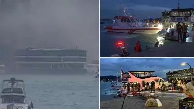 Bebek Sahili'nde tekne yangını söndürüldü, can kaybı yok