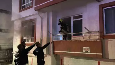 Bolu'da apartman yangını: Kedi kurtarılamadı