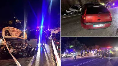 Burdur'da 4 araçlık zincirleme kaza: 3 ölü, 6 yaralı