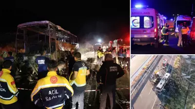 Denizli'de otobüs yangını: 8 ölü, 30 yaralı