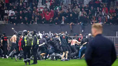 Fransa'da Sahalar Savaş Alanına Döndü: Nantes ve Nice Taraftarları Çıldırdı