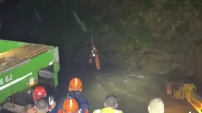 Giresun'da dereye balık avlamaya giren amca ve yeğeni akıntıya kapıldı