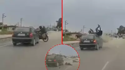 Hatay'da Feci Kaza: Motosiklet Otomobile Saplandı, 1 Ölü 1 Yaralı