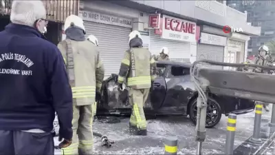 Şişli'de lüks araç dükkana girdi: 2 yaralı