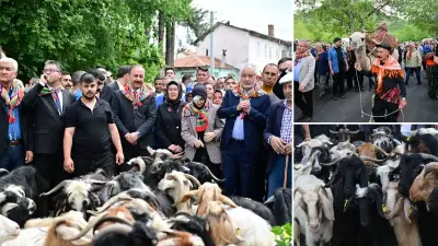 Isparta'da 400 yıllık kurban indirme geleneği yaşatıldı