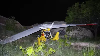 Kapadokya'da microlight arızası: Acil iniş, 2 yaralı