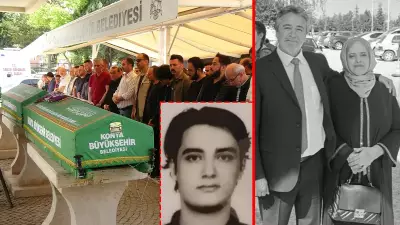 Konya'da aile faciası: Veteriner çift oğulları tarafından katledildi, son yolculuğuna uğurlandı