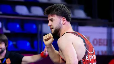 Milli güreşçi Emirhan Çayır U17 Avrupa ikincisi oldu