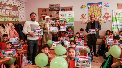 Ümraniye'de çevreci eğitim seti öğrencilere tanıtıldı