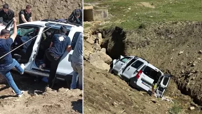 Muş'ta otomobil çaya düştü: 1 yaralı